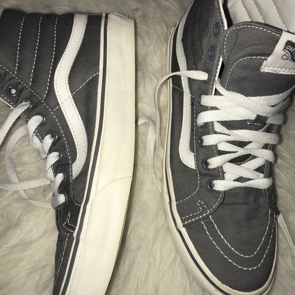High top gray vans